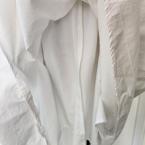 White Cotton Summer Smock Dress - Picture 10 of 14